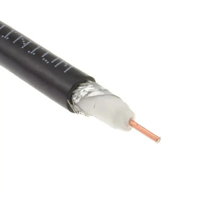4m Black RG6 Coax Cable Coaxial Satellite Freesat Sky Virgin TV Aerial