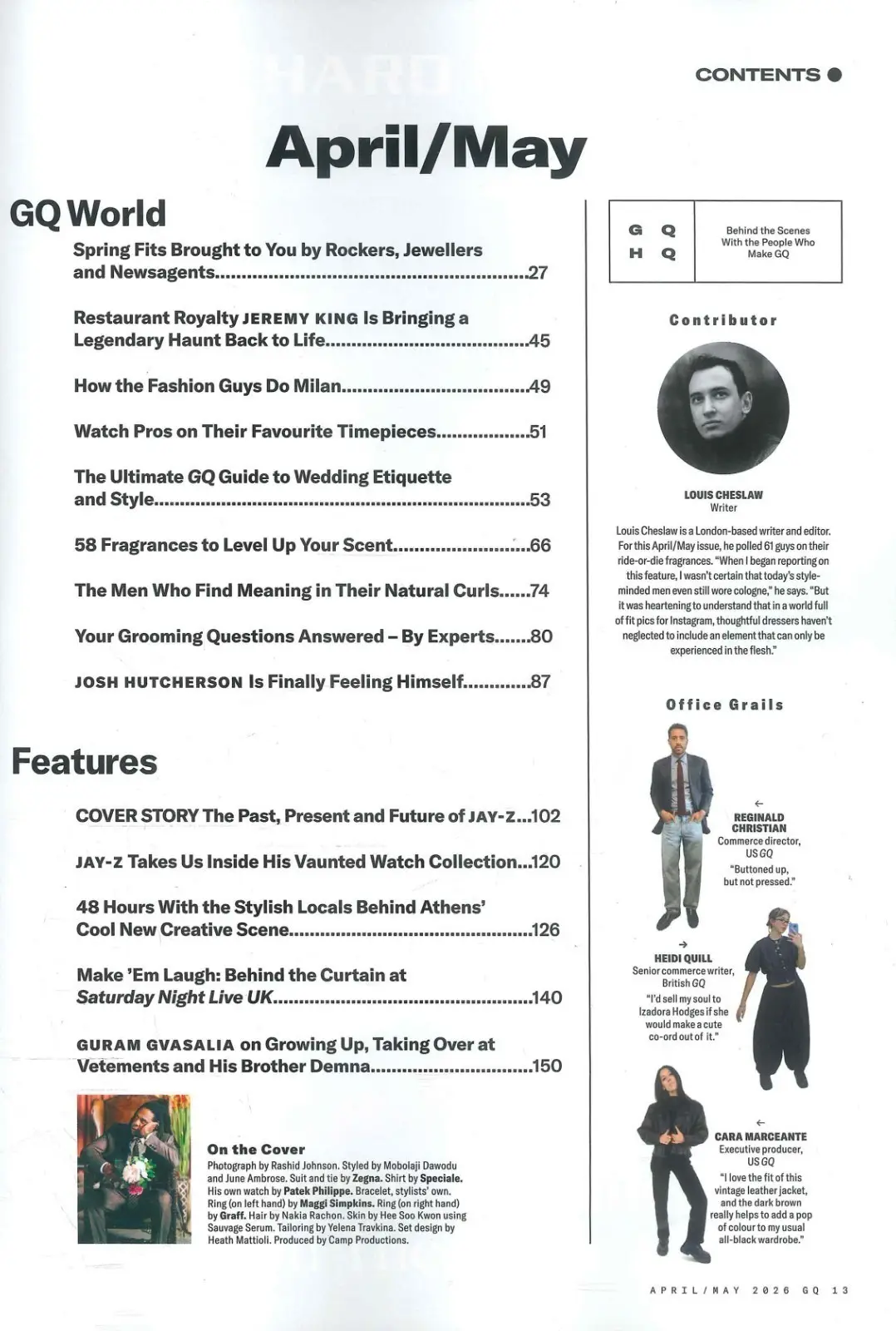 GQ MagazineL: Jay-Z, Jeremy King, Guram Gvasalia, Men's Fashion, April/May 2026 - image 3 | Free standard UK delivery included | Discount Quality Products
