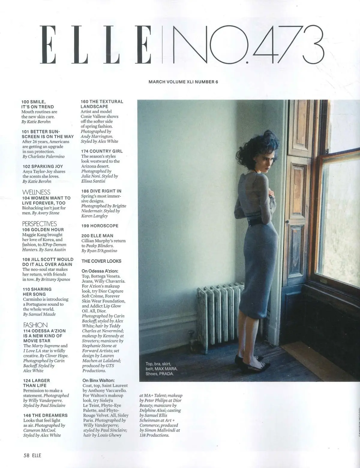Elle USA Magazine: Odessa A'zion, Anya Taylor-Joy, Cillian Murphy, March 2026 - image 4 | Free standard UK delivery included | Discount Quality Products