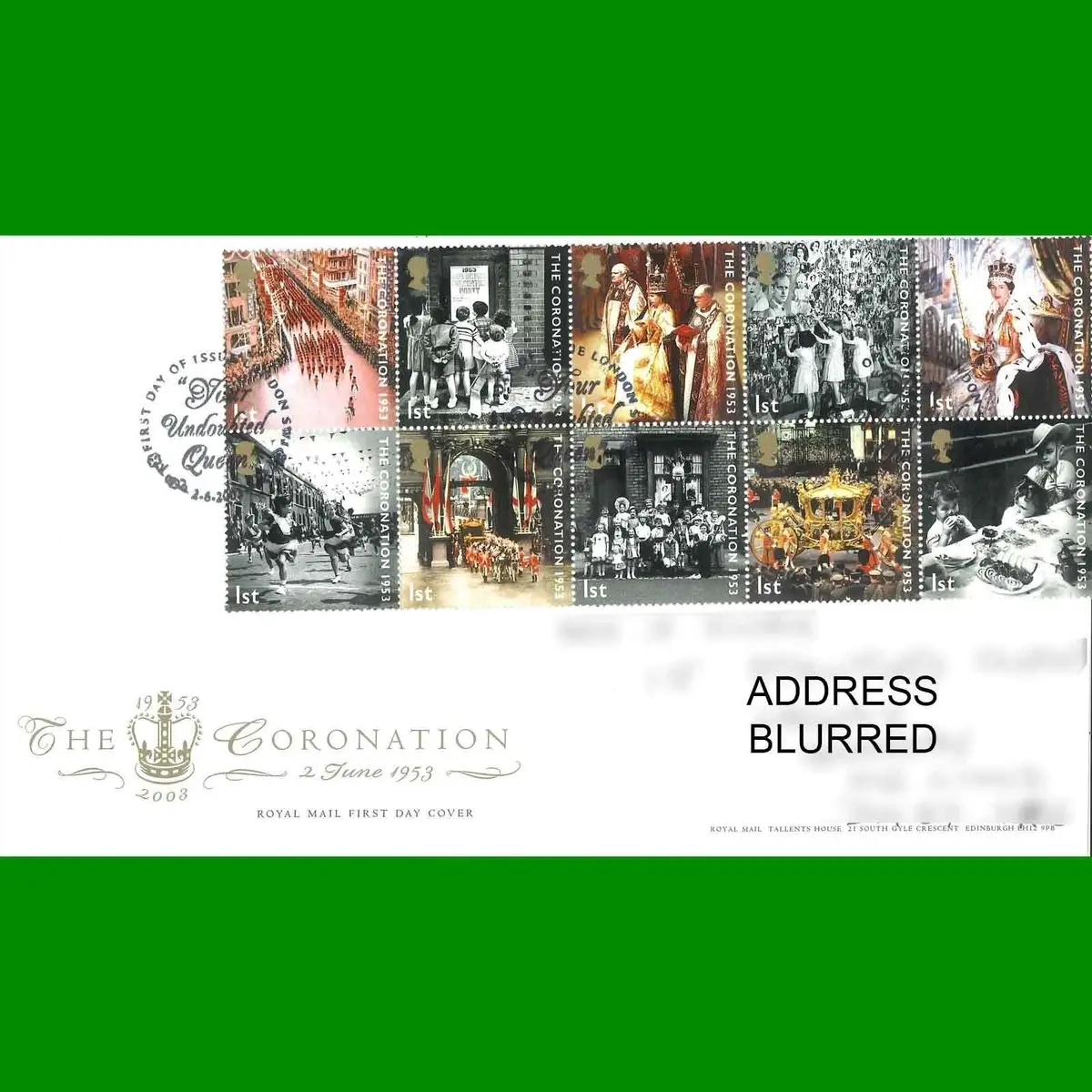 FDC 50th Anniversary of Queens Coronation Royal Mail First Day Cover, 2.6.2003