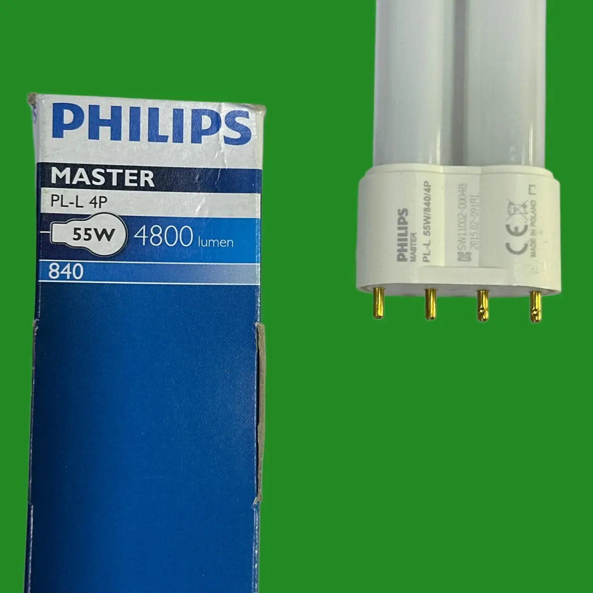 4x 55W Philips DIMMABLE 2G11 4 Pin Light Bulb PLL CFL 840 4000K Cool White Lamp - image 3 | Free standard UK delivery included | Discount Quality Products