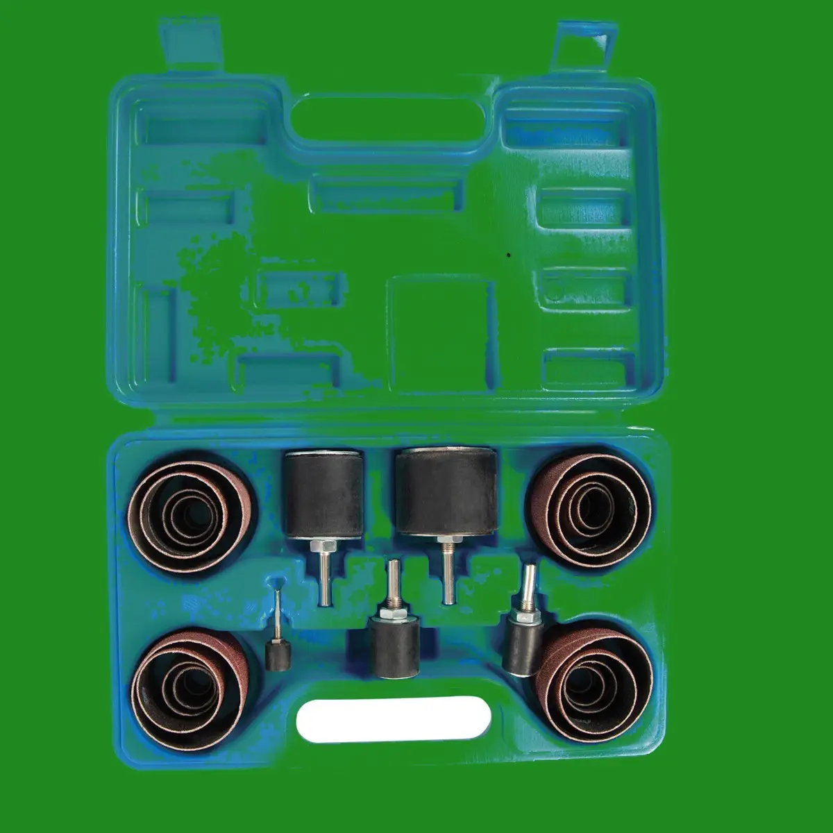 25 Piece Drum Sanding Kit, 80 Grit, 13mm 19mm, 25mm, 38mm, 50mm For Power Drills