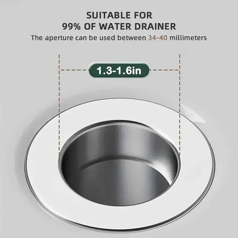 Bathroom Sink Stopper, Pop Up Bathroom Sink Plug, Press Type Sink Drain Stopper - image 3 | Free standard UK delivery included | Discount Quality Products