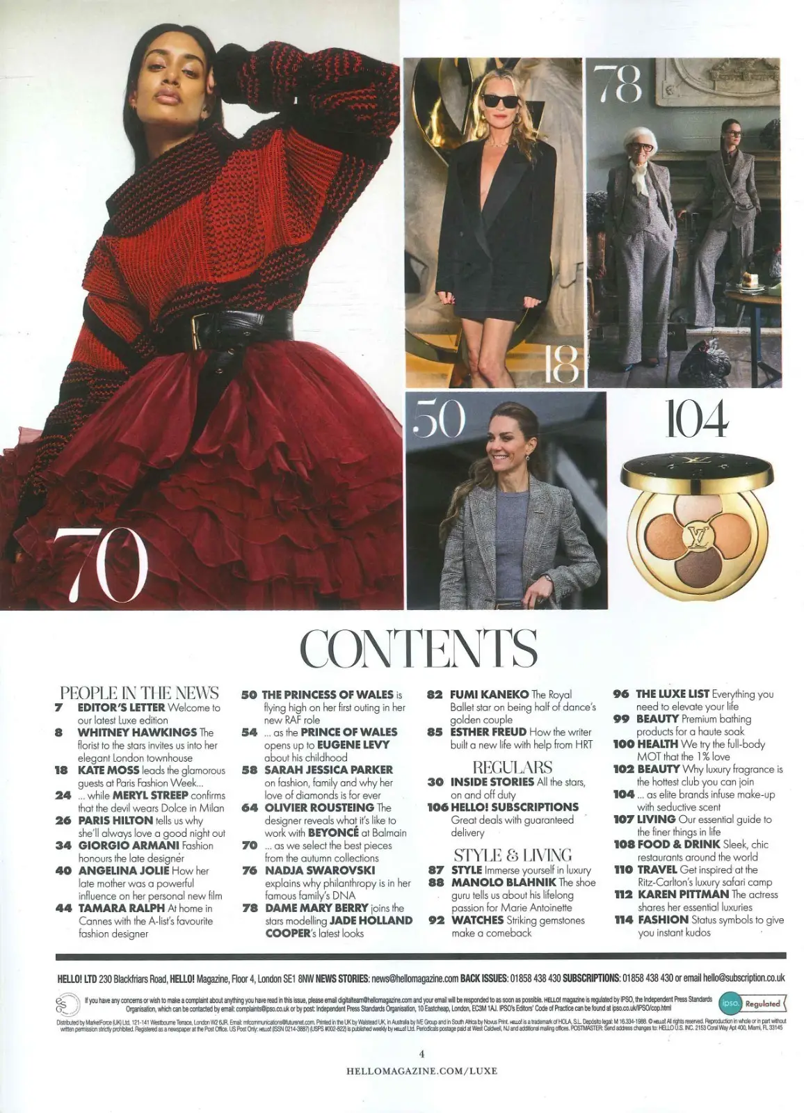 HELLO! Magazine: Sarah Jessica Parker, Prince William, Angelina Jolie, 13.10.25 - image 2 | Free standard UK delivery included | Discount Quality Products