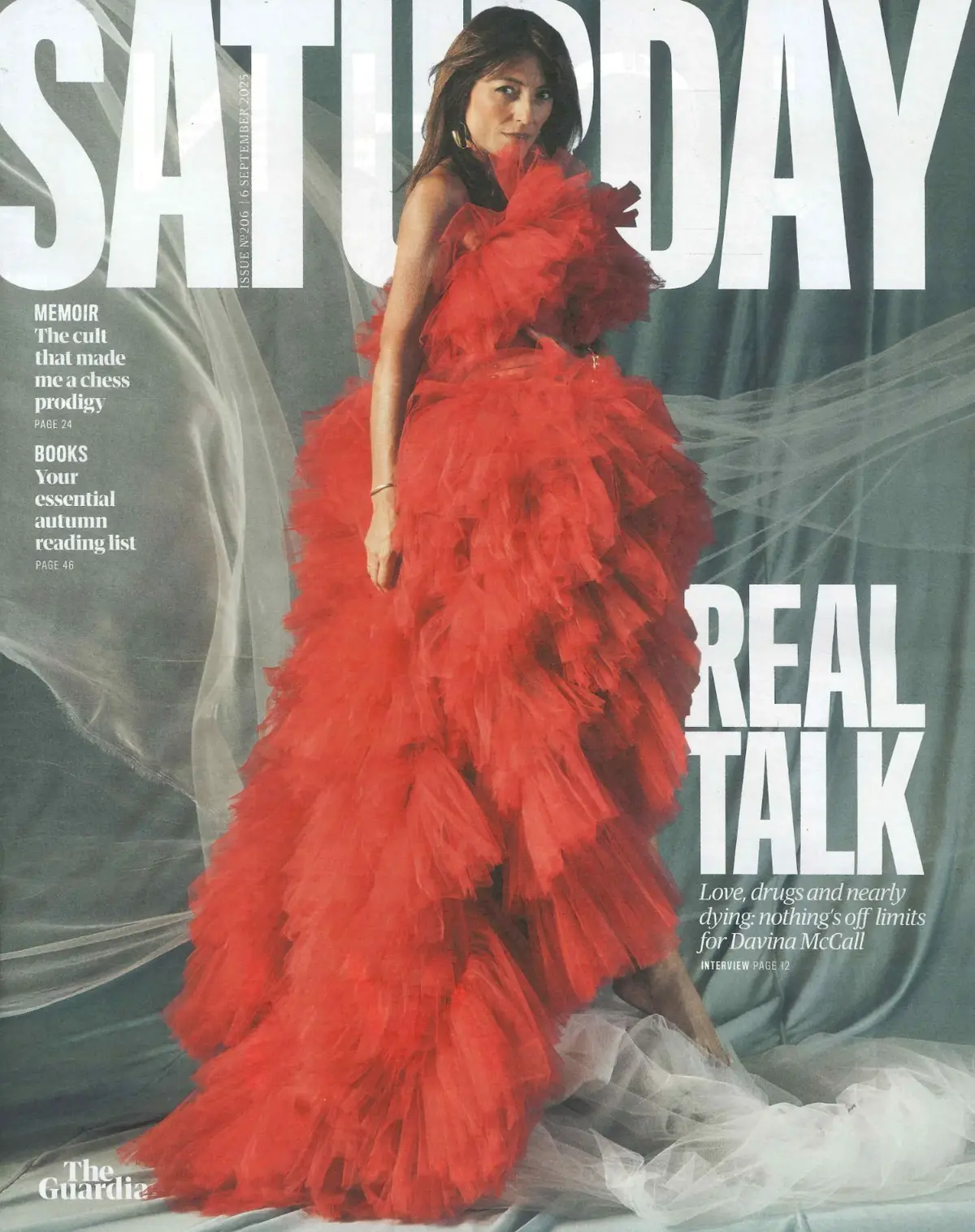 Guardian Saturday Magazine: Davina McCall, Alex Lawther, Katherine Kelly, 6.9.25