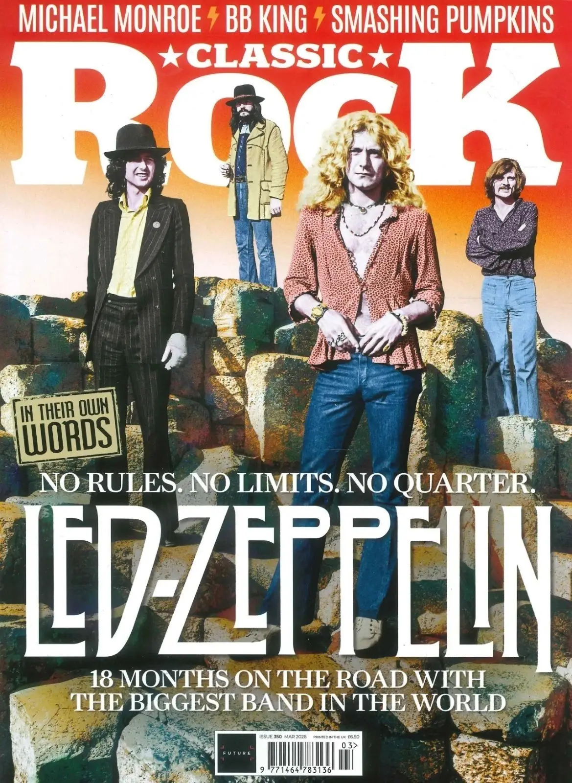 Classic Rock Magazine: Led Zeppelin, Michael Monroe, BB King, Music, March 2026