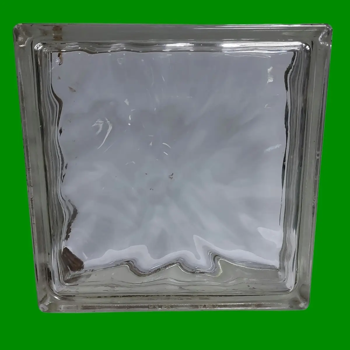 6x Used Extra Large Wavy Glass Brick/Block Wall Build Square 240mm² (9.5")x 80mm - image 4 | Free standard UK delivery included | Discount Quality Products