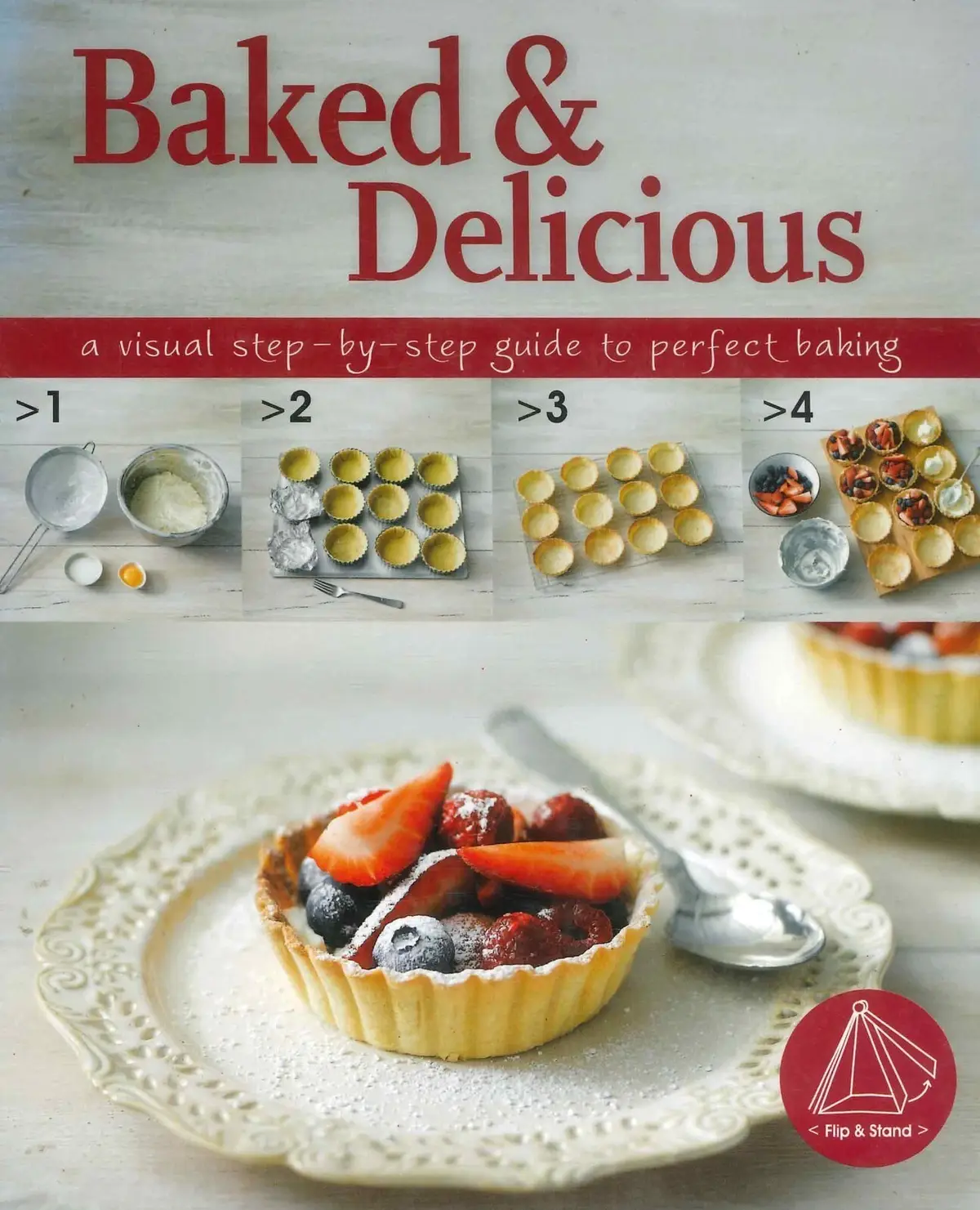 M&amp;S Baked &amp; Delicious (2012) Flip &amp; Stand Hardcover Baking Recipe Book, 25x18cm