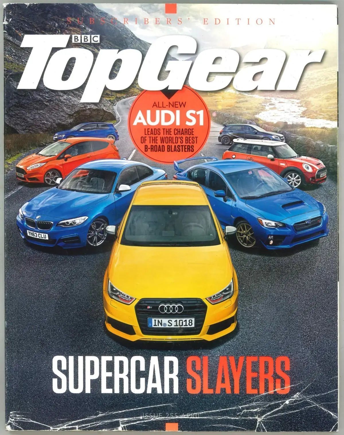 BBC Top Gear Magazine: Issue #255, Audi S1, Cooper S, Alfa, April 2014 (Creases)