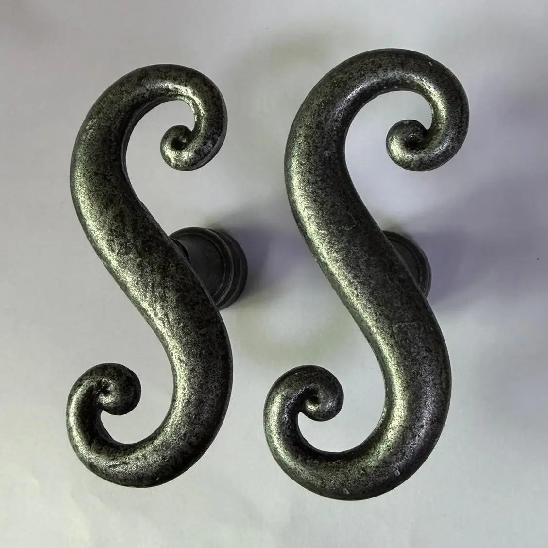 2x 75mm Door Pull Handle, Castellane Antique Rustic Style, Drawer, Cupboard
