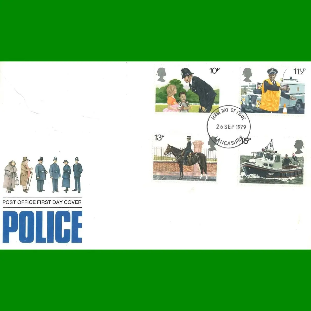 FDC Police Commemorative Post Office First Day Cover Stamps, 26.9.1979