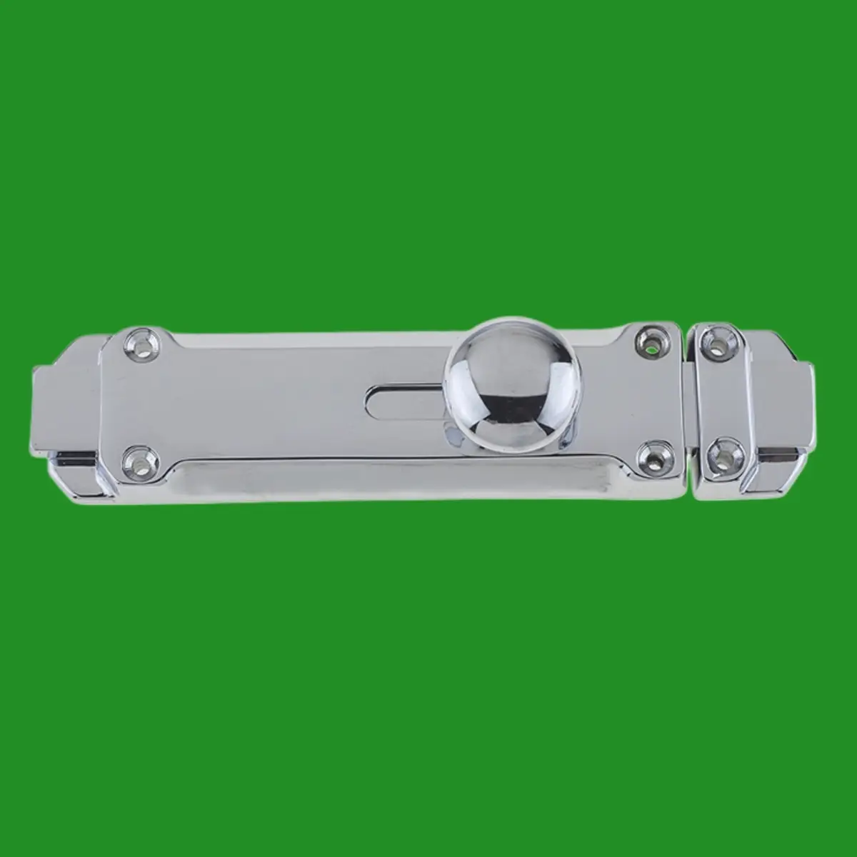 Frelan JEDO 100mm Contract Surface Door Bolt, Polished Chrome on Brass JV179PC