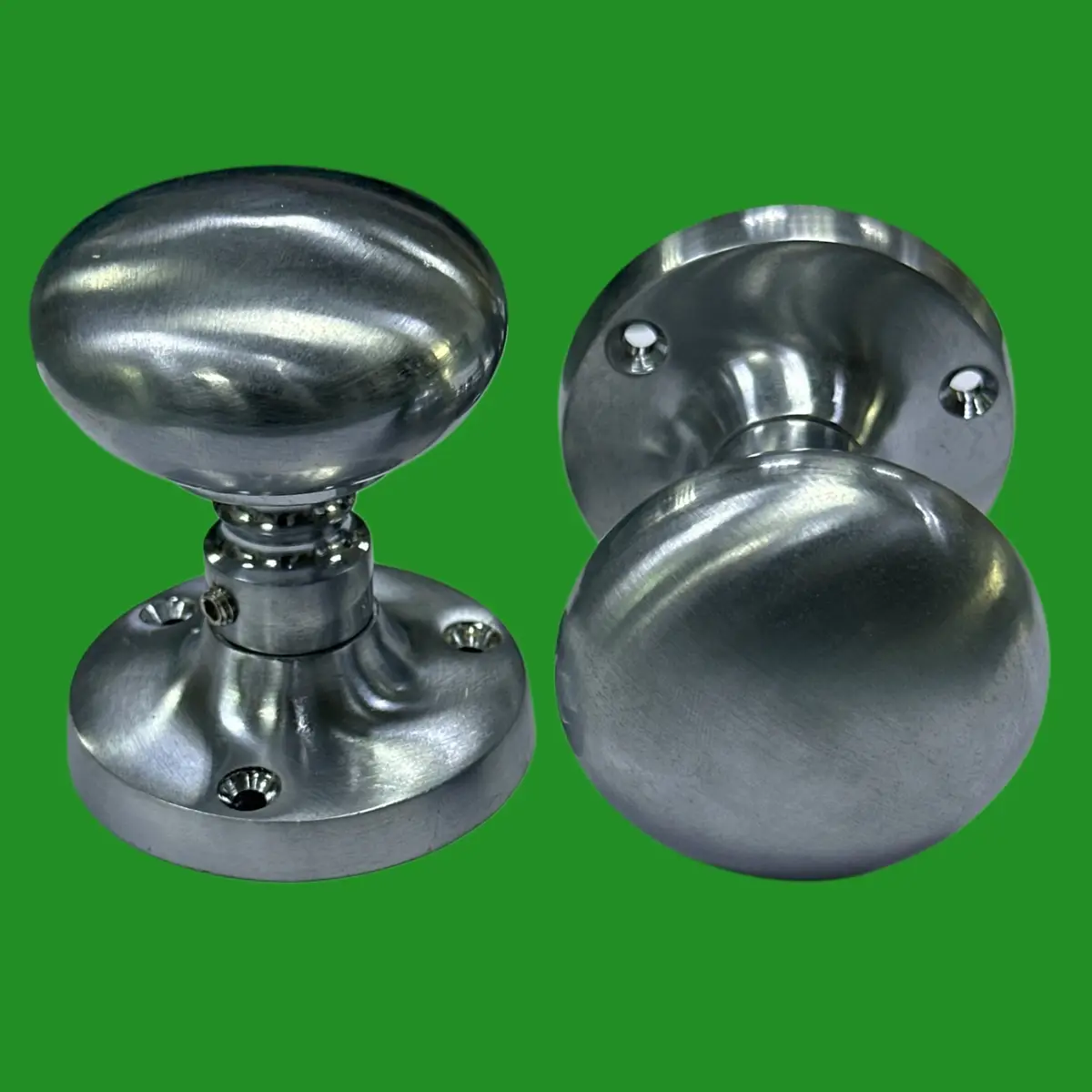 Frelan JEDO 60mm Mushroom Sprung Mortice Knob Pair Set, Satin Chrome, JV35BSC - image 5 | Free standard UK delivery included | Discount Quality Products
