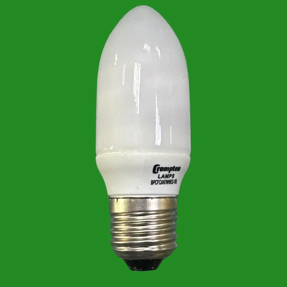 2x 7W (=30W) Crompton CFL Candle Light Bulb Low Energy ES E27 Edison Screw Lamp - image 3 | Free standard UK delivery included | Discount Quality Products