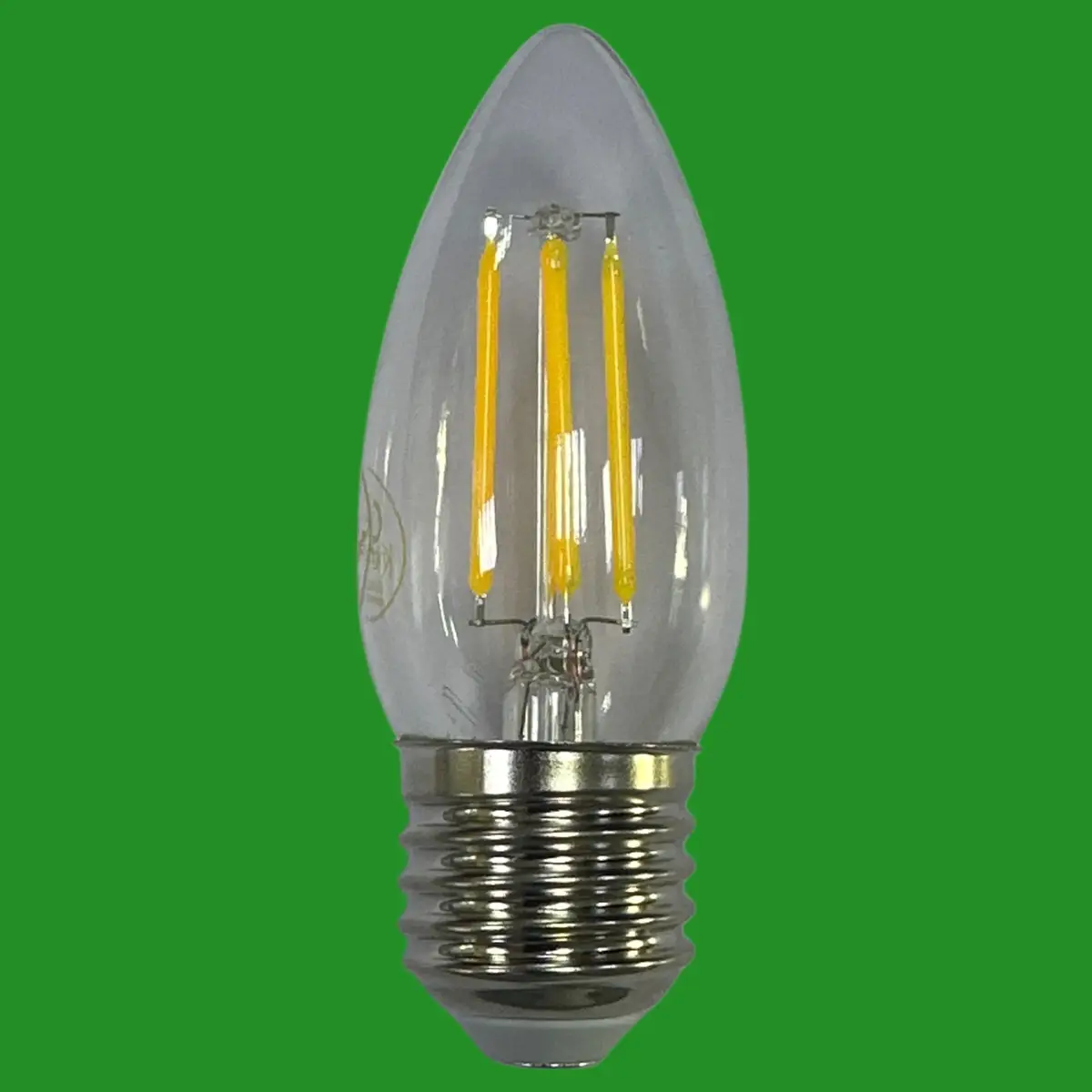 6x 4W (=40W) Knightsbridge Clear LED Filament Candle Light Bulbs 3000K ES E27 - image 3 | Free standard UK delivery included | Discount Quality Products