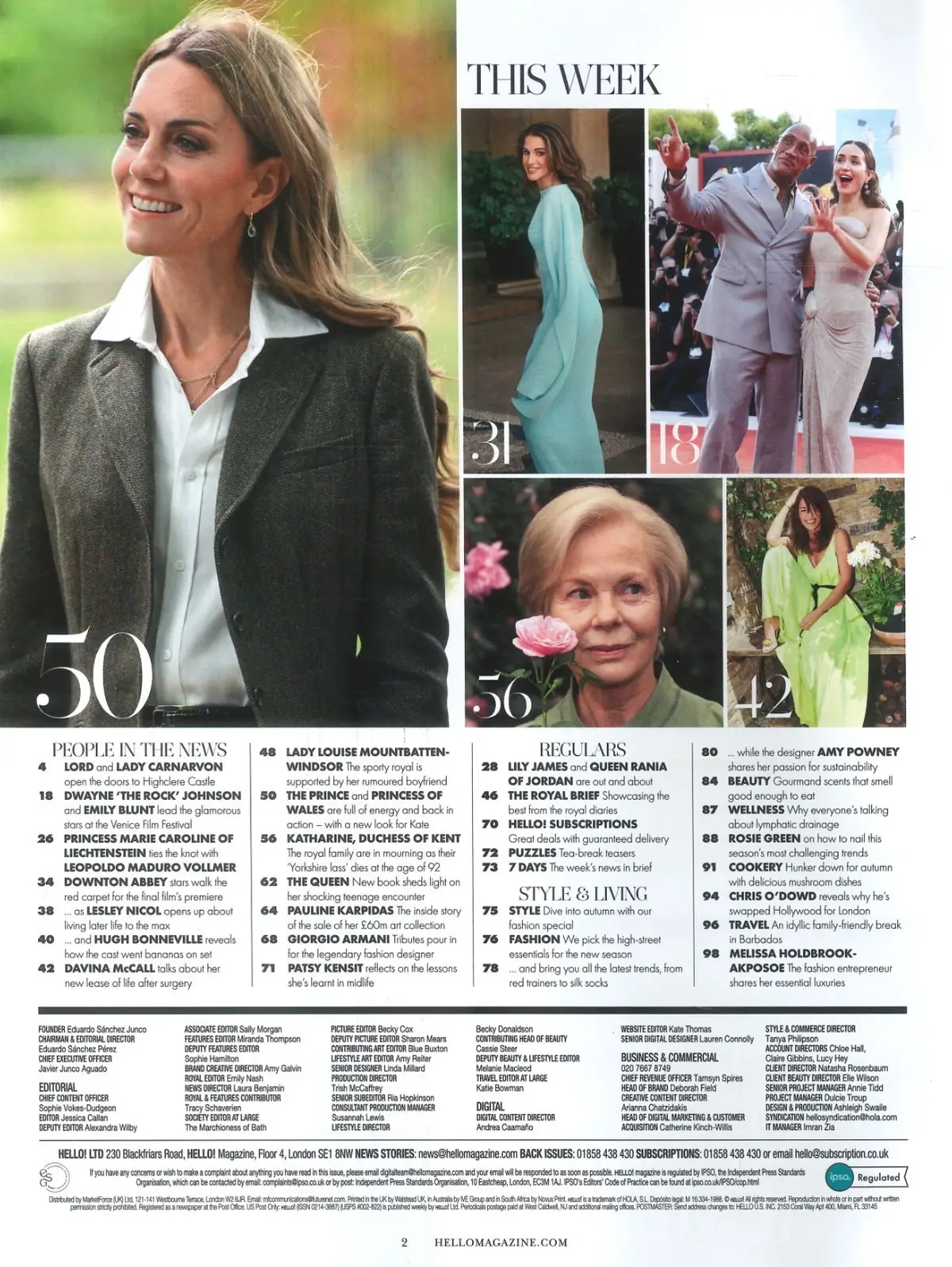 HELLO! Magazine: Princess Kate, Katherine Duchess of Kent Death Tribute, 15.9.25 - image 2 | Free standard UK delivery included | Discount Quality Products