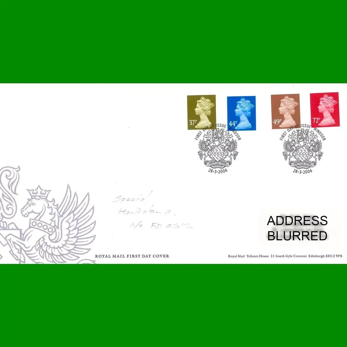 FDC Queen Elizabeth II Definitive Royal Mail First Day Cover Stamps, 28.3.2006