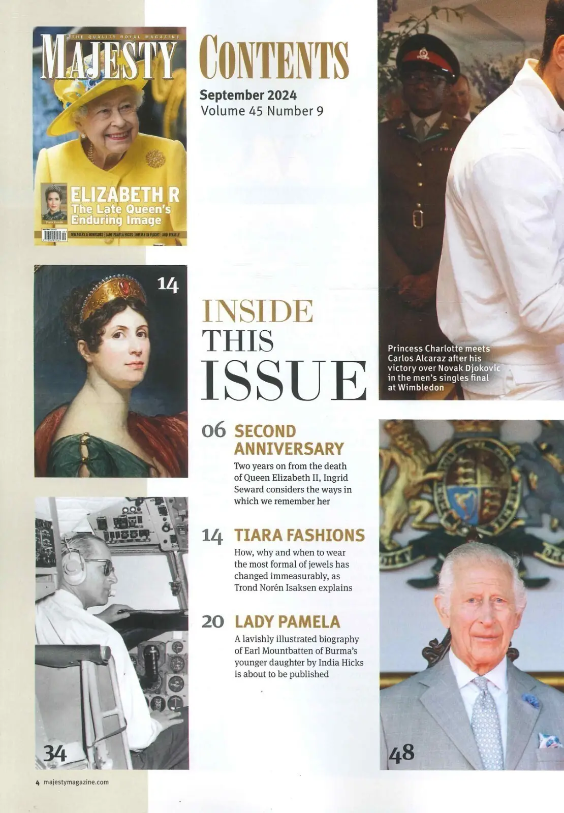 Majesty Magazine: Queen Elizabeth, King Charles, Prince Harry at 40, Sept 2024 - image 2 | Free standard UK delivery included | Discount Quality Products