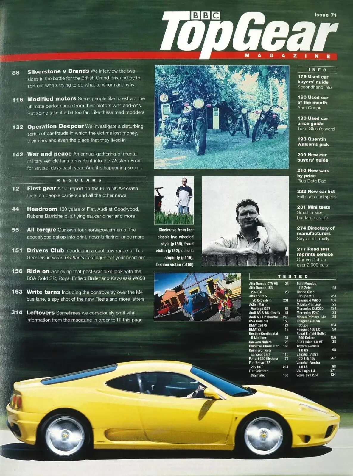 BBC Top Gear Magazine: Issue #71, Ferrari 360, Aston Martin DB7, BMW, Aug 1999 - image 3 | Free standard UK delivery included | Discount Quality Products