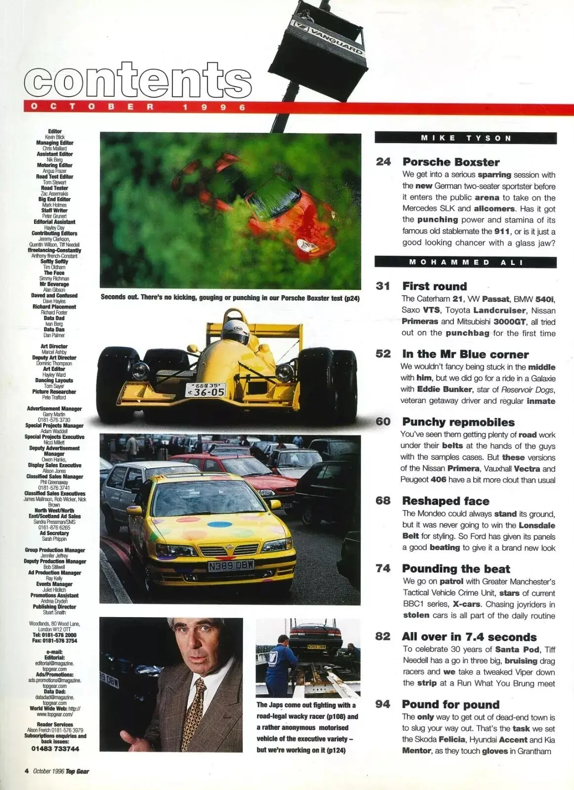BBC Top Gear Magazine: Issue #37, Porsche Boxster, Caterham 21, BMW, Oct 1996 - image 2 | Free standard UK delivery included | Discount Quality Products