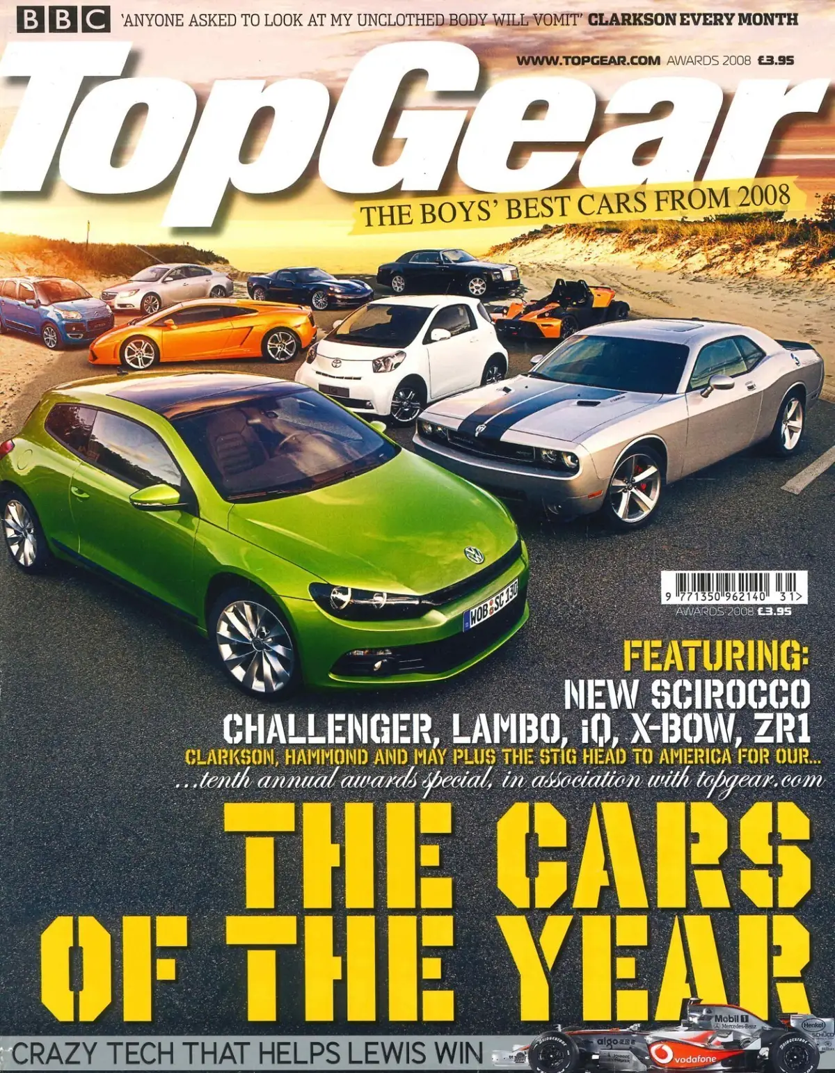 BBC Top Gear Magazine: Issue #186, Porsche, Mercedes-Benz, Audi S4, Awards 2008