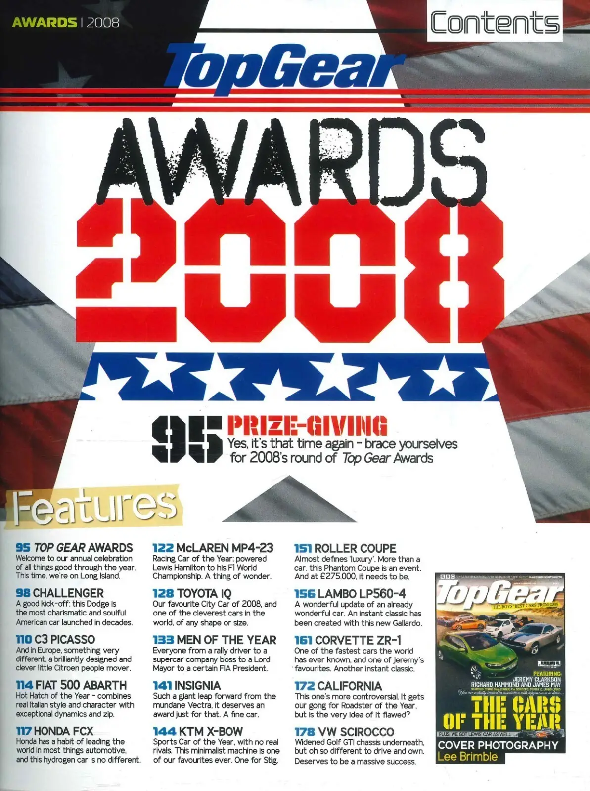 BBC Top Gear Magazine #186, Porsche, Mercedes, Audi, Awards 2008 (Slight Wear) - image 3 | Free standard UK delivery included | Discount Quality Products