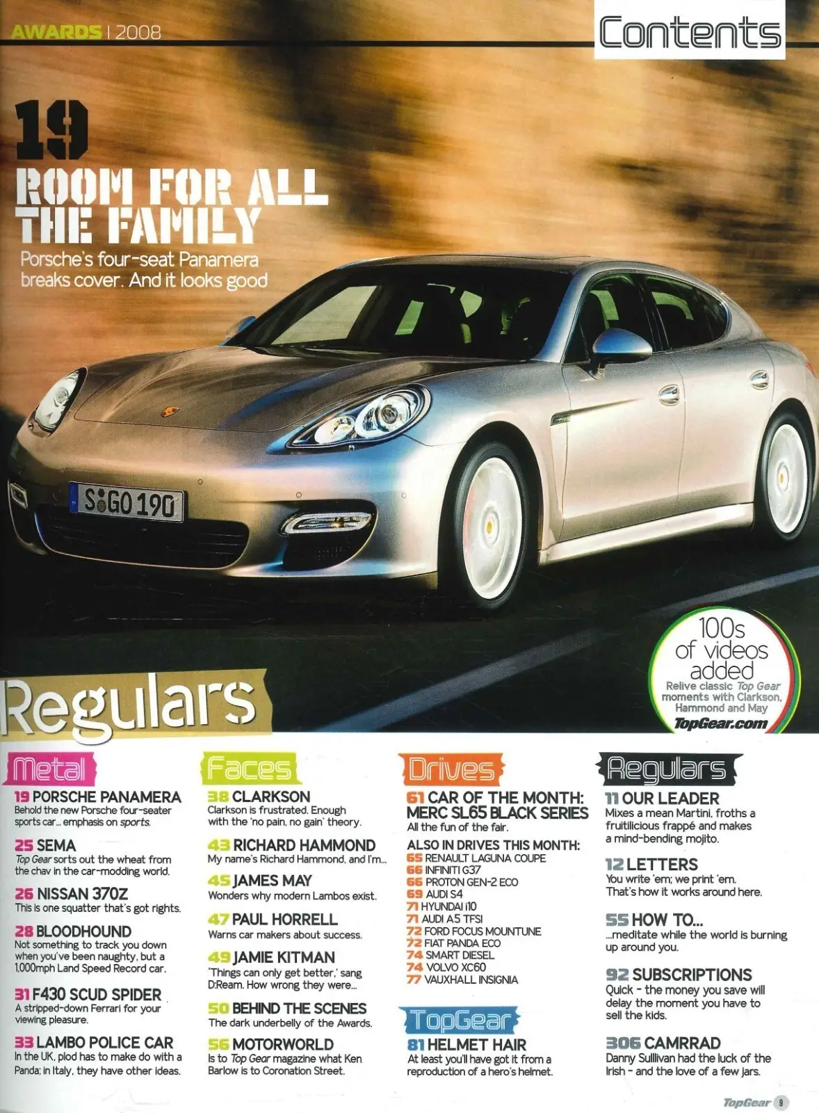 BBC Top Gear Magazine #186, Porsche, Mercedes, Audi, Awards 2008 (Slight Wear) - image 4 | Free standard UK delivery included | Discount Quality Products