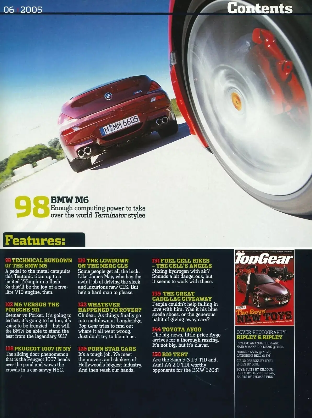 BBC Top Gear Magazine: Issue #141, Toyota Aygo, Porsche 911, Peugeot, June 2005 - image 2 | Free standard UK delivery included | Discount Quality Products