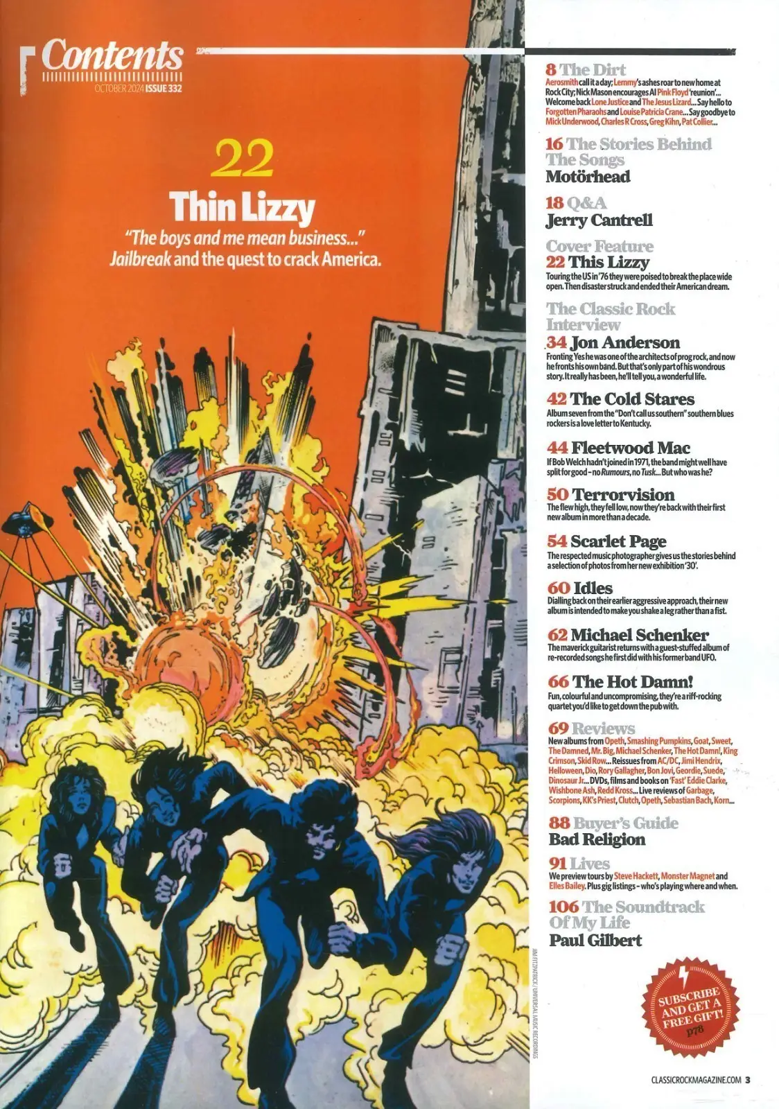 Classic Rock Magazine: Thin Lizzy Jailbreak, Motörhead, Fleetwood Mac, Oct 2024 - image 2 | Free standard UK delivery included | Discount Quality Products