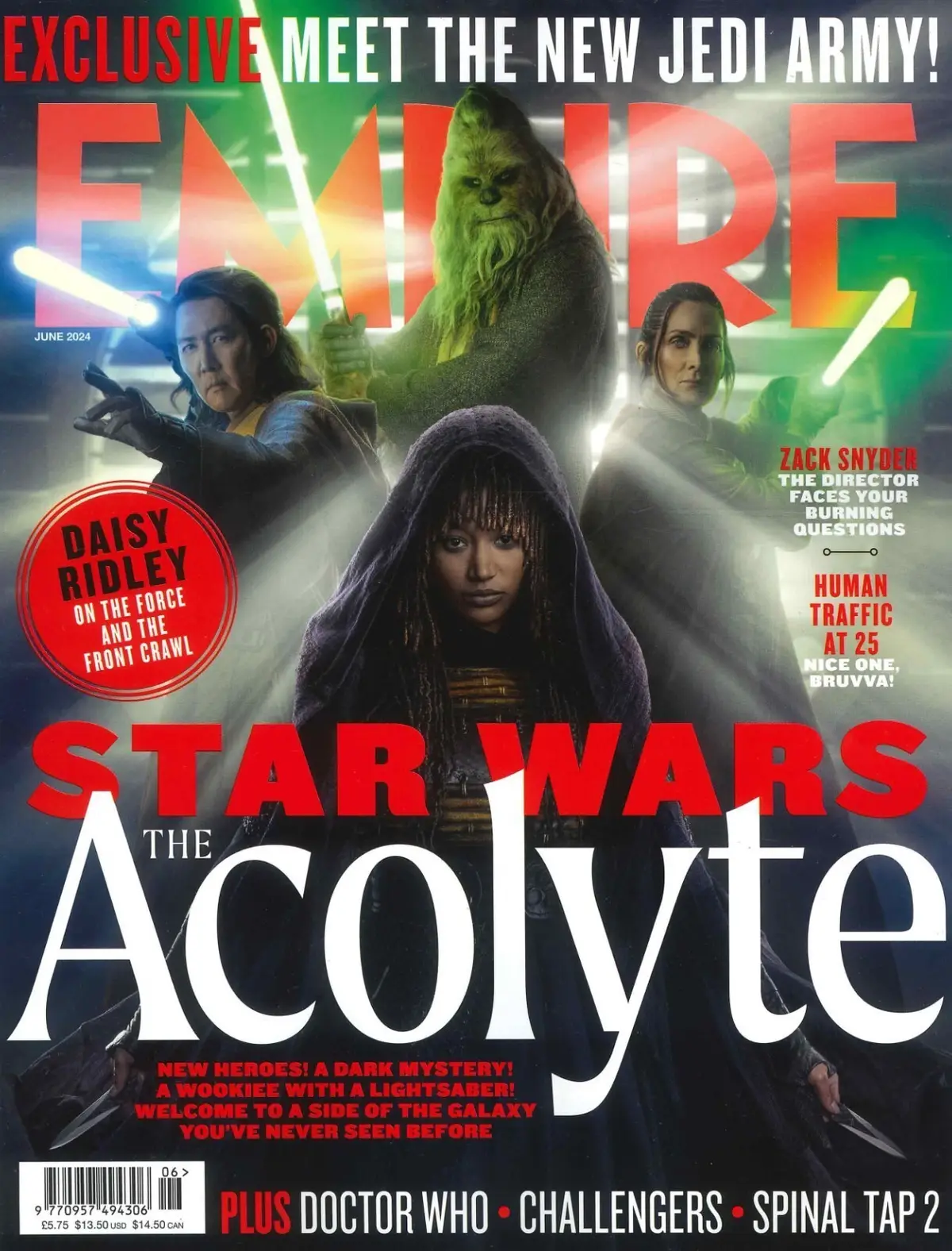 Empire Magazine: Star Wars Acolyte, Daisy Ridley, Zack Snyder, Sci-Fi, June 2024