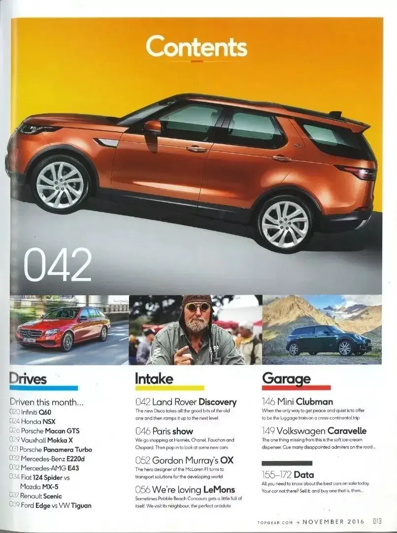 BBC Top Gear Magazine Issue 288, NSX vs 911R, Infiniti Q60, Porsche, Nov 2016 - image 3 | Free standard UK delivery included | Discount Quality Products