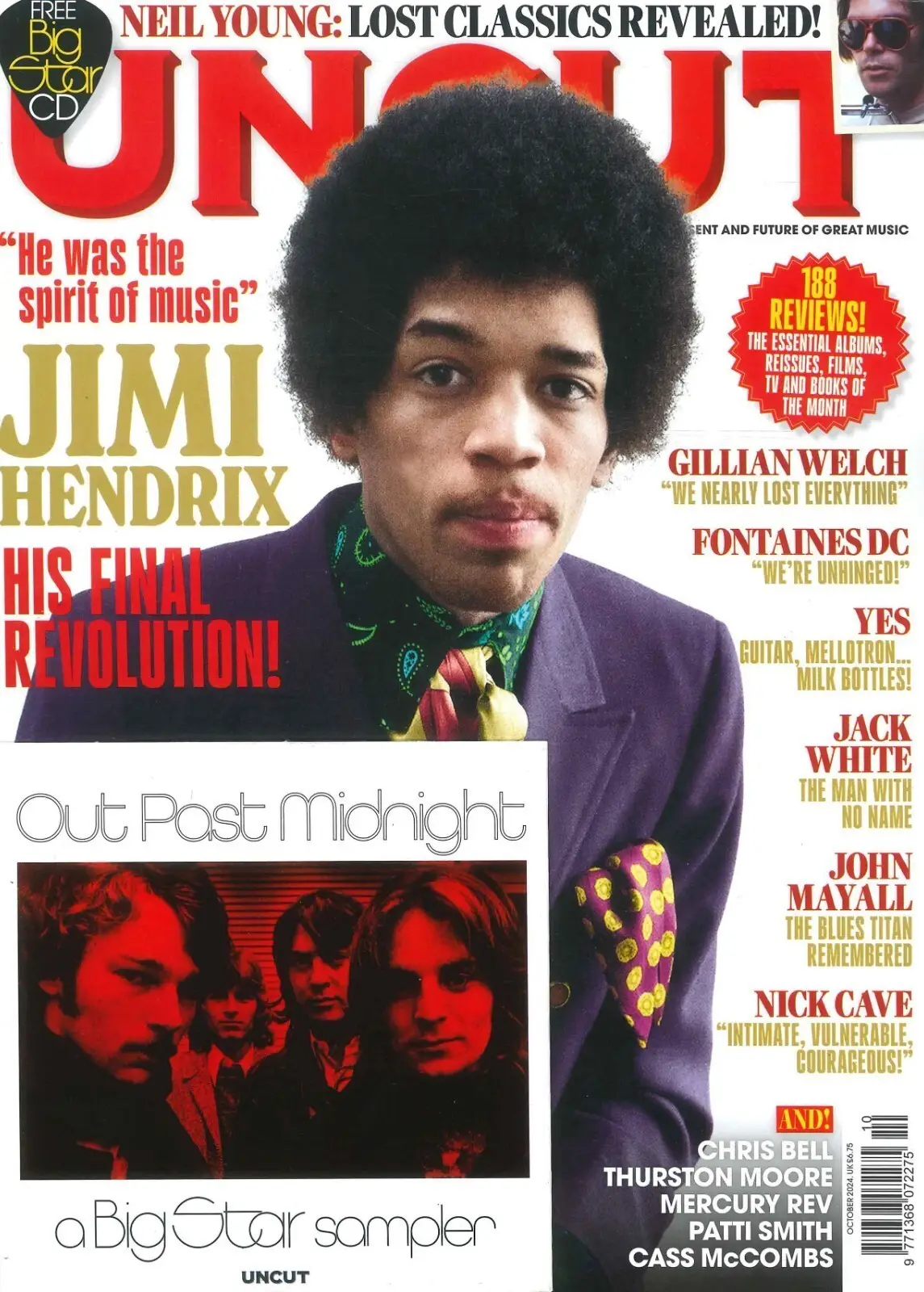 Uncut Magazine Free CD, Jimi Hendrix, Neil Young, Gillian Welch, Music, Oct 2024 - Free standard UK delivery included | Discount Quality Products