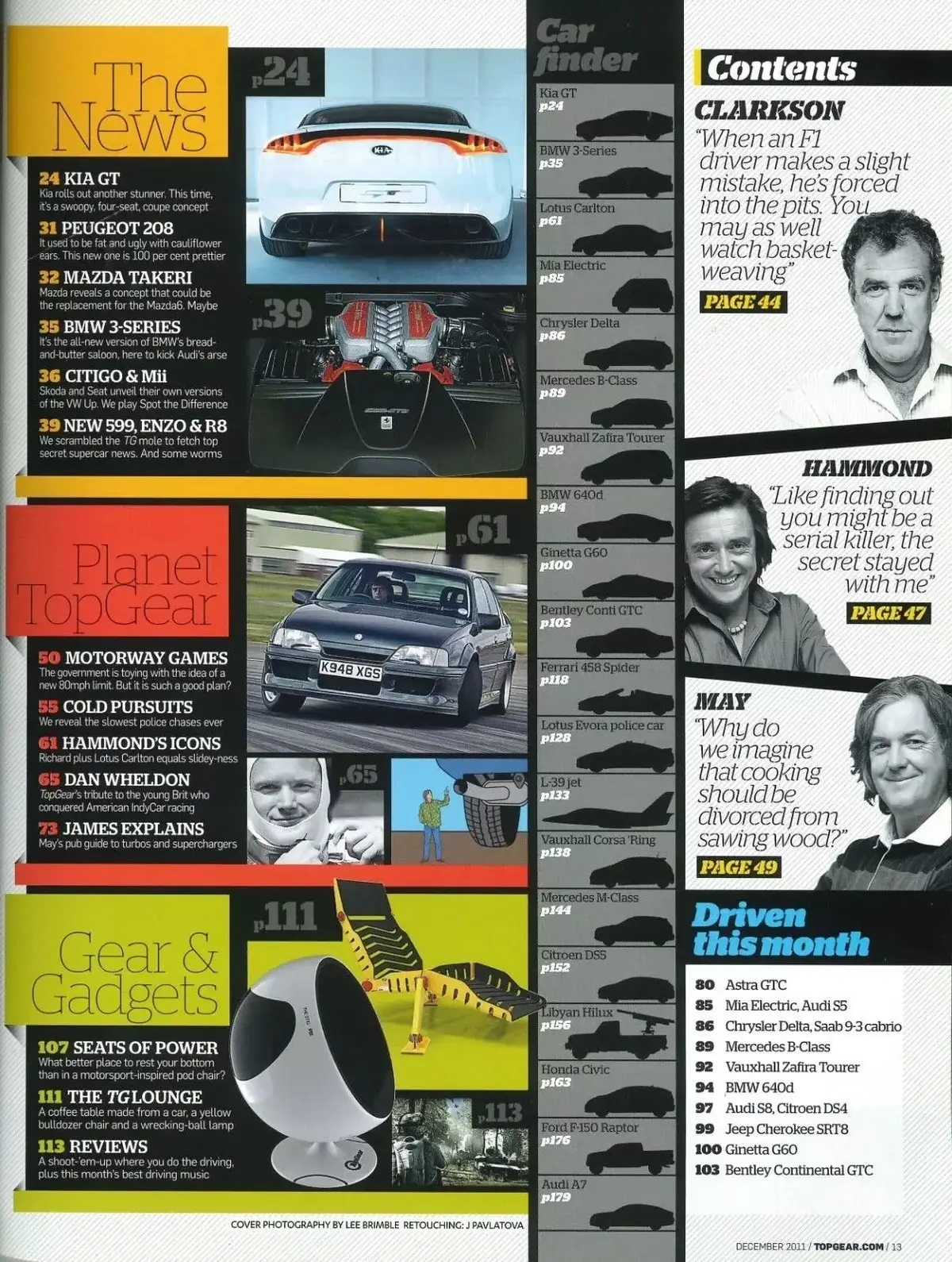 BBC Top Gear Magazine Issue #224, Ferrari 468 Spider, Kia GT, Lotus, Dec 2011 - image 4 | Free standard UK delivery included | Discount Quality Products