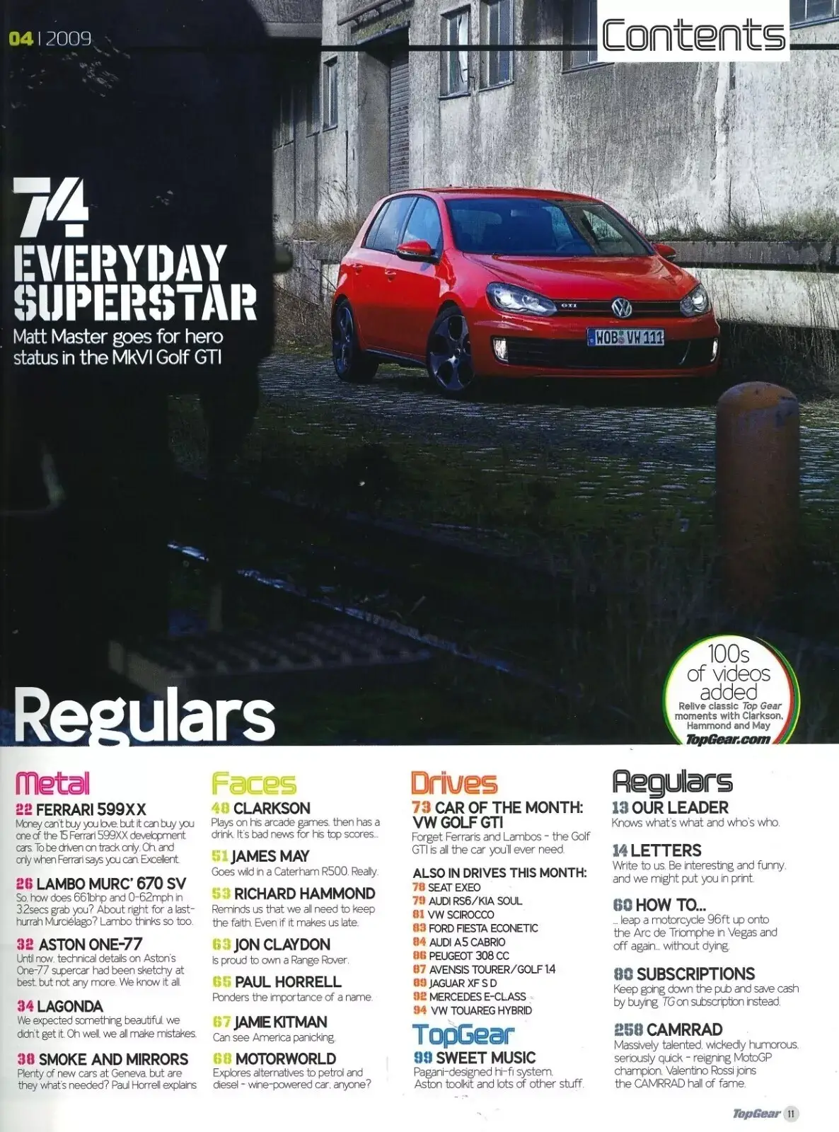 BBC Top Gear Magazine: Issue #190, Ferrari XX Cover, Lambo, Jaguar, April 2009 - image 3 | Free standard UK delivery included | Discount Quality Products
