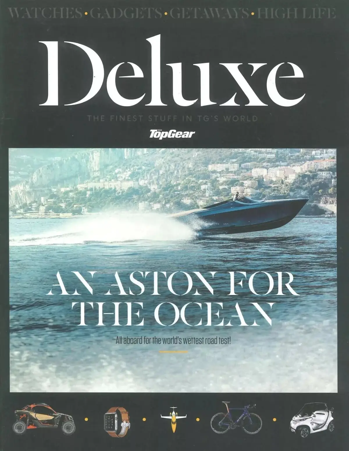 BBC Top Gear Magazine Supplement Deluxe, Mercedes Golf Buggy Aston Boat, Watches
