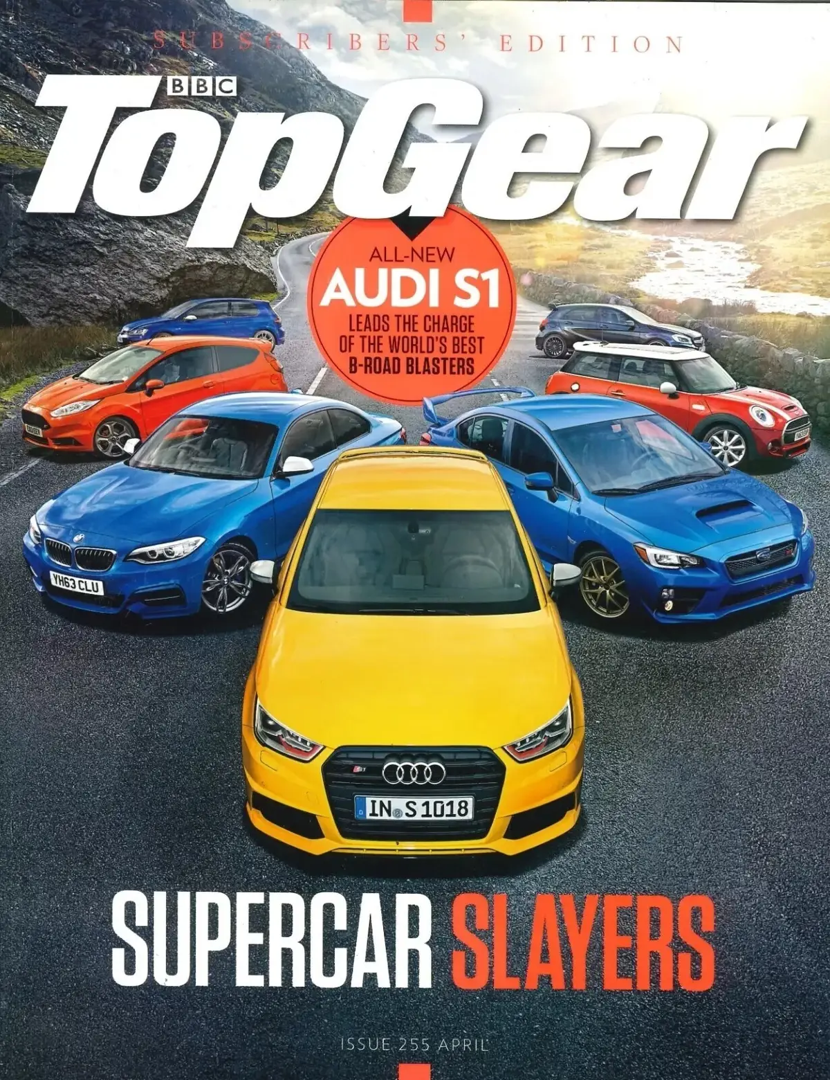 BBC Top Gear Magazine: Issue #255, Audi S1, Cooper S, Alfa 4c Spider, April 2014