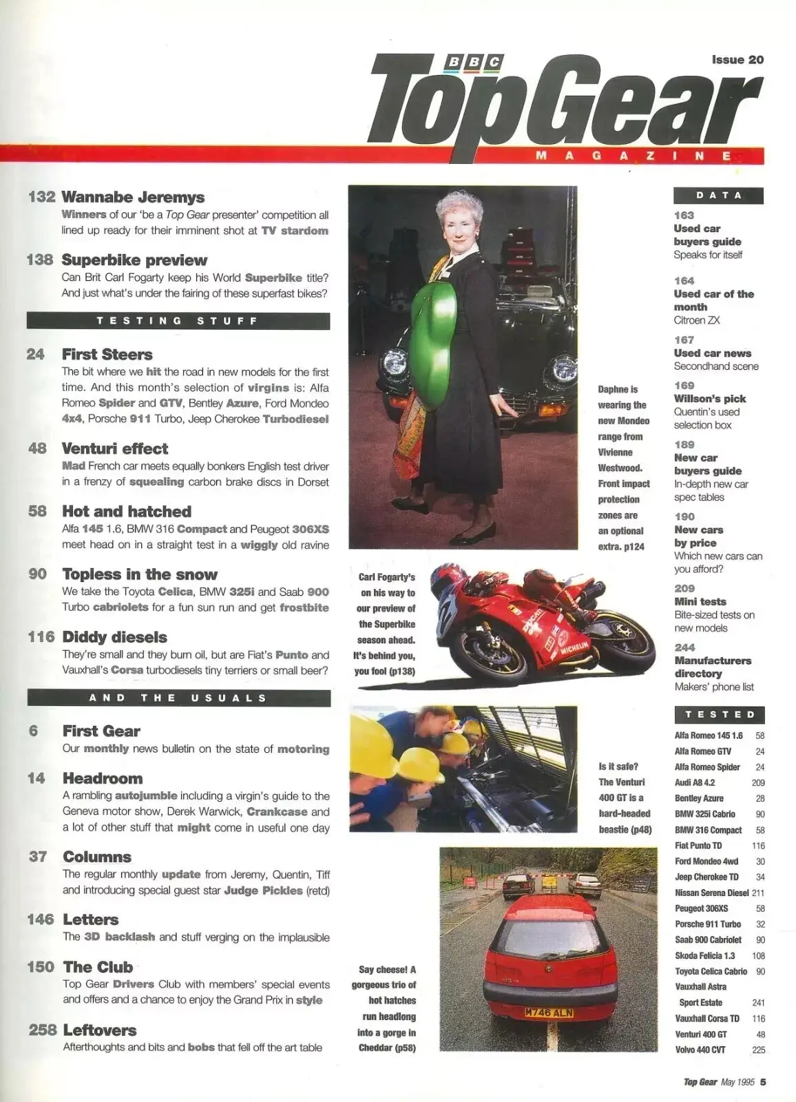BBC Top Gear Magazine: Issue #20, Venturi, Vauxhall Victor, Honda Z600, May 1995 - image 3 | Free standard UK delivery included | Discount Quality Products