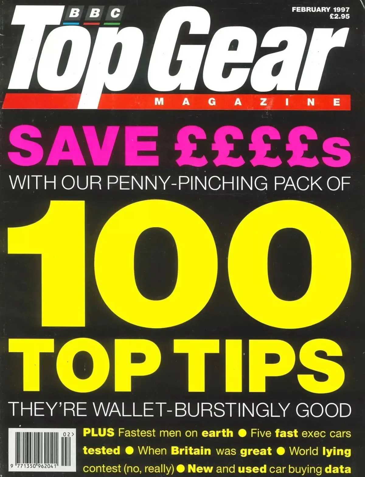 BBC Top Gear Magazine: Issue #41, 100 Tips, Lotus Esprit GT3, Audi, Feb 1997