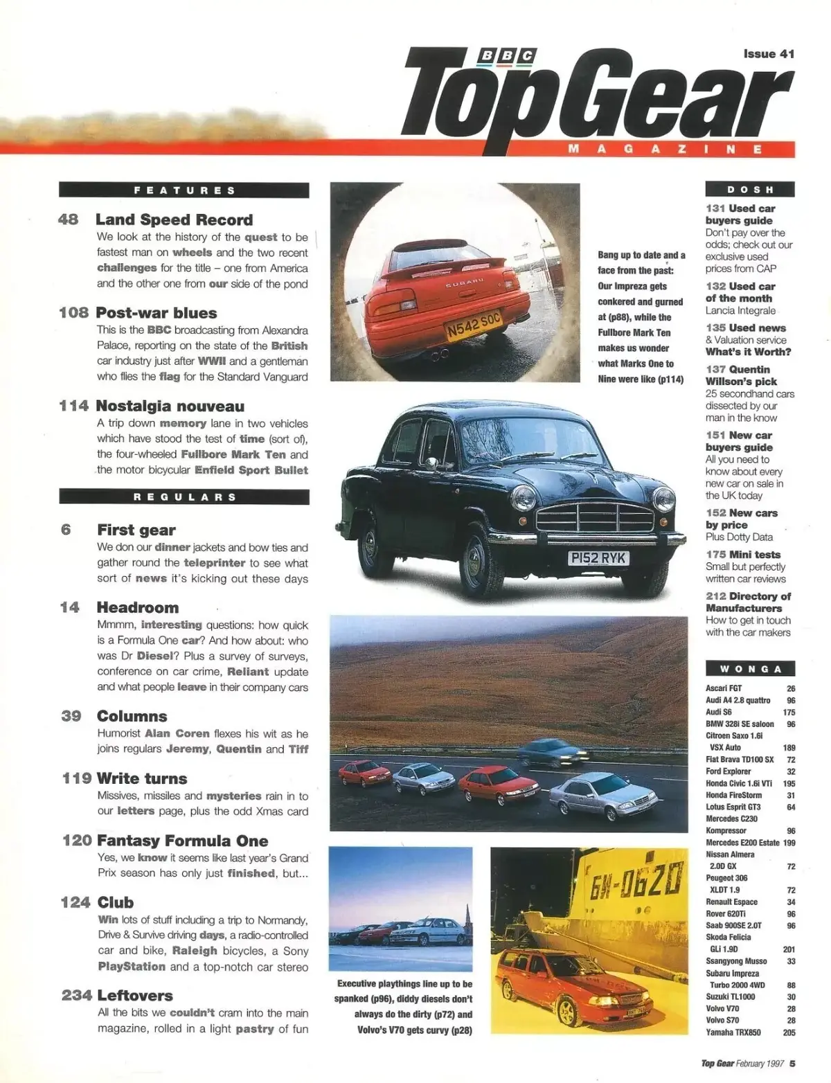 BBC Top Gear Magazine: Issue #41, 100 Tips, Lotus Esprit GT3, Audi, Feb 1997 - image 3 | Free standard UK delivery included | Discount Quality Products