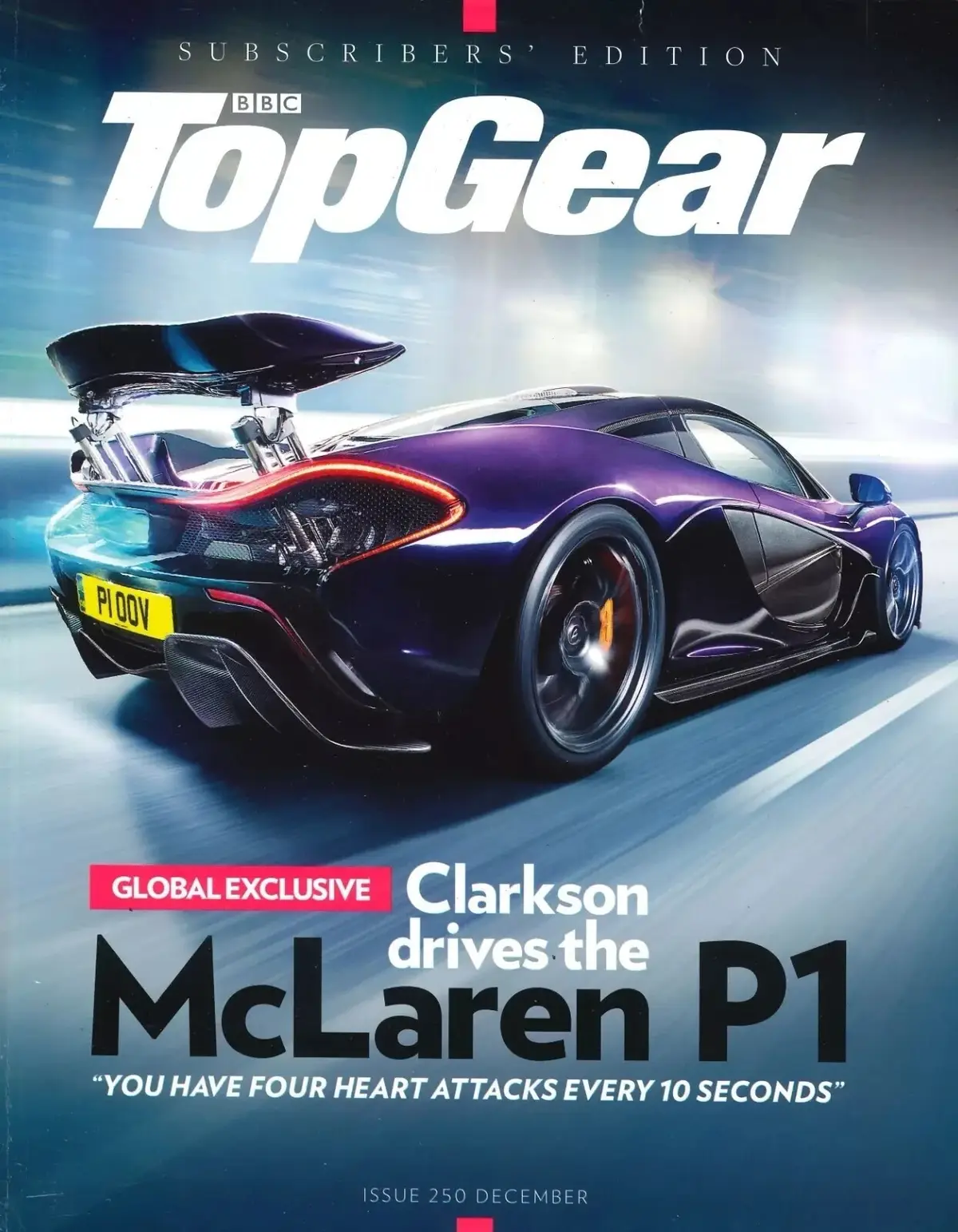 BBC Top Gear Magazine: Issue #250, McLaren P1, BMW I3, Cadillac CTS, Dec 2013