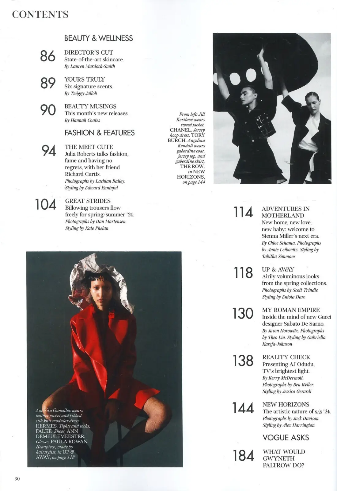 Vogue Magazine: Julia Roberts, Sienna Miller, AJ Odudu, Gwyn Paltrow, Feb 2024 - image 3 | Free standard UK delivery included | Discount Quality Products