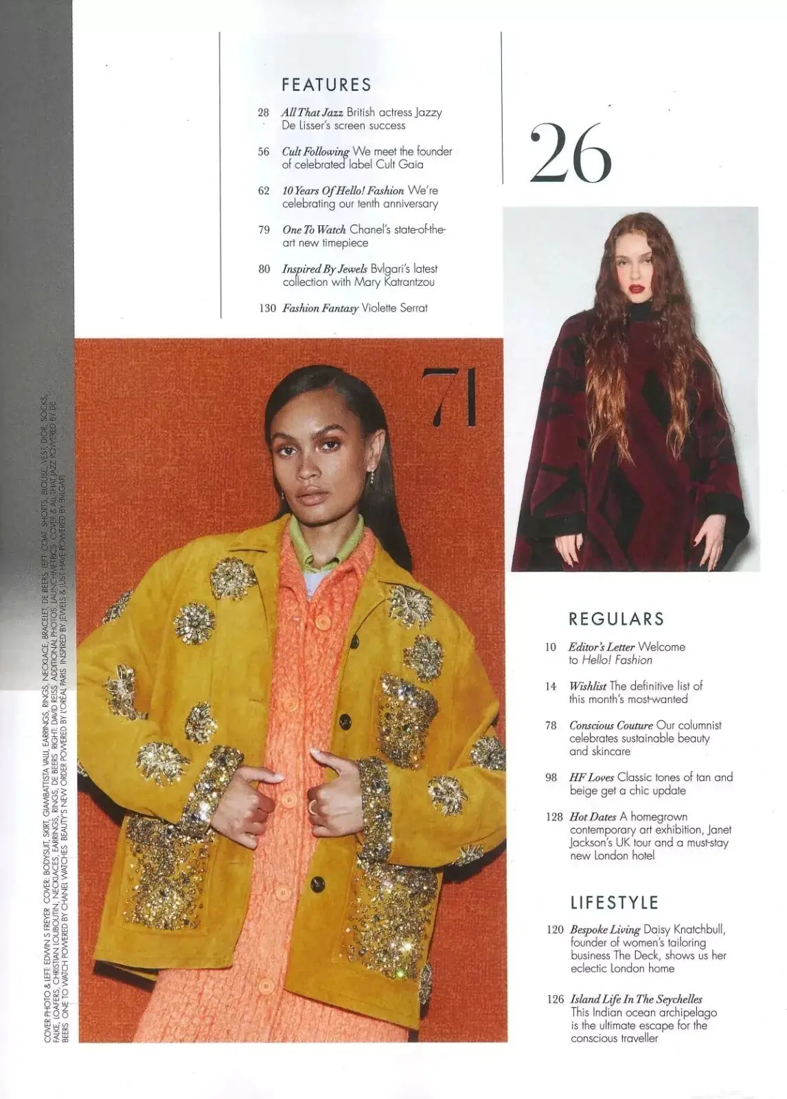 HELLO! Fashion Magazine: Jazzy De Lisser, Victoria Beckham, Style, Oct/Nov 2024 - image 3 | Free standard UK delivery included | Discount Quality Products