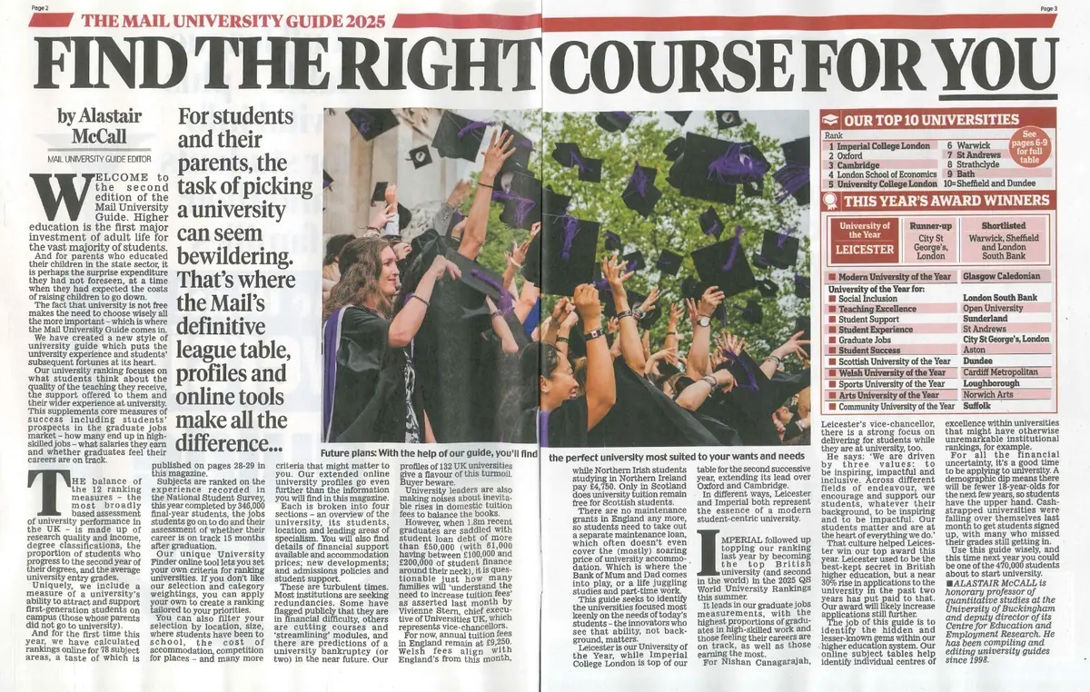 The Mail Magazine: University Guide 2025, Full League Table, Degrees, Education - image 2 | Free standard UK delivery included | Discount Quality Products