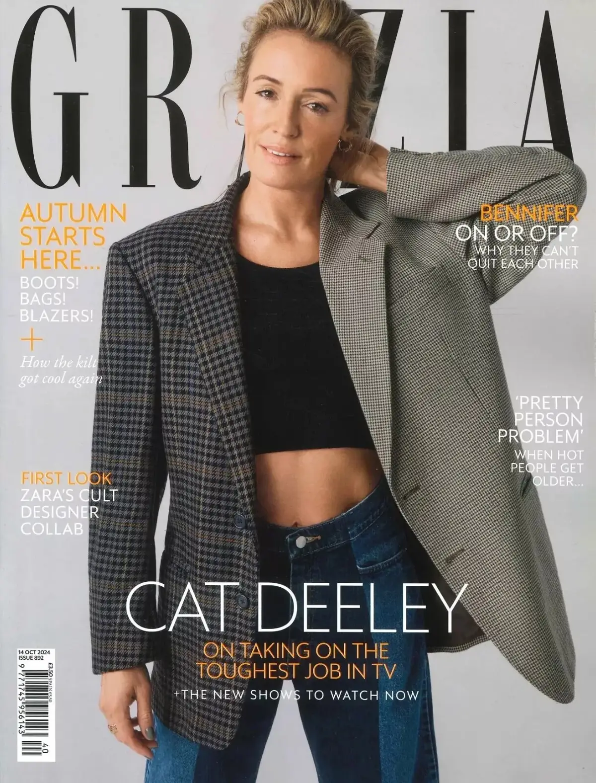 Grazia Magazine: Cat Deeley, Bennifer, Diddy, Estelle Mossely, Fashion, 14.10.24
