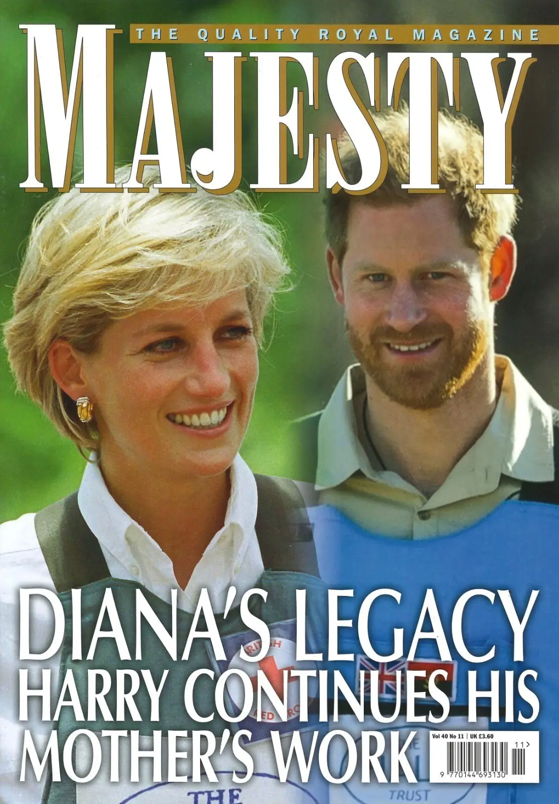 Majesty Magazine, Princess Diana, Prince Harry, Meghan Markle, Queen, Nov 2019