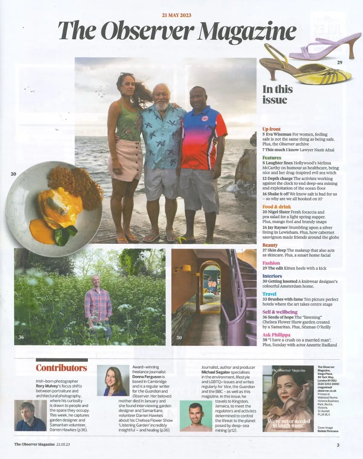 Observer Magazine, Melissa McCarthy, Annette Badland, Nazir Afzal, Food, 21.5.23 - image 2 | Free standard UK delivery included | Discount Quality Products