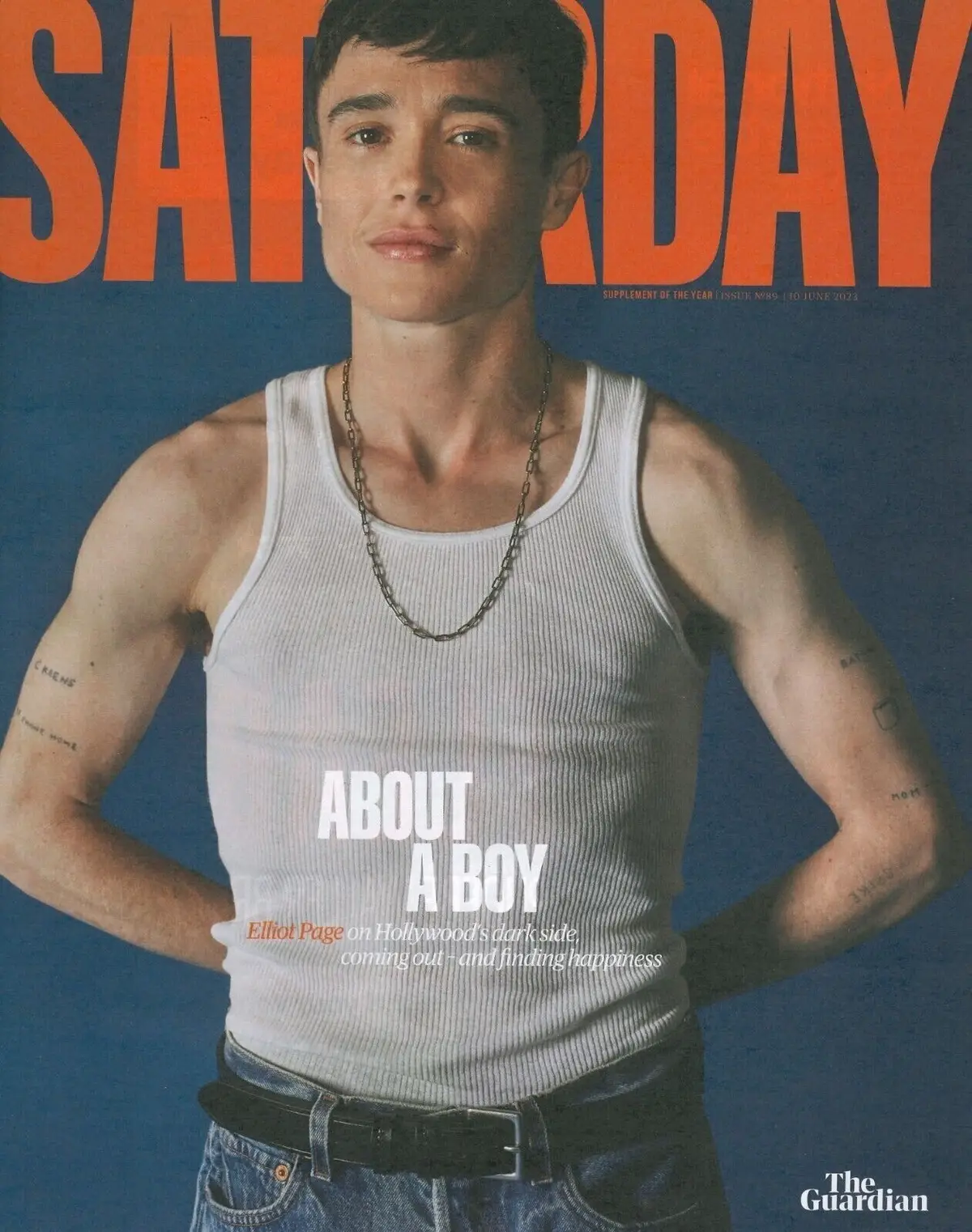 Guardian Saturday Magazine, Elliot Page, Nick Offerman, Richard Coles, 10.6.23
