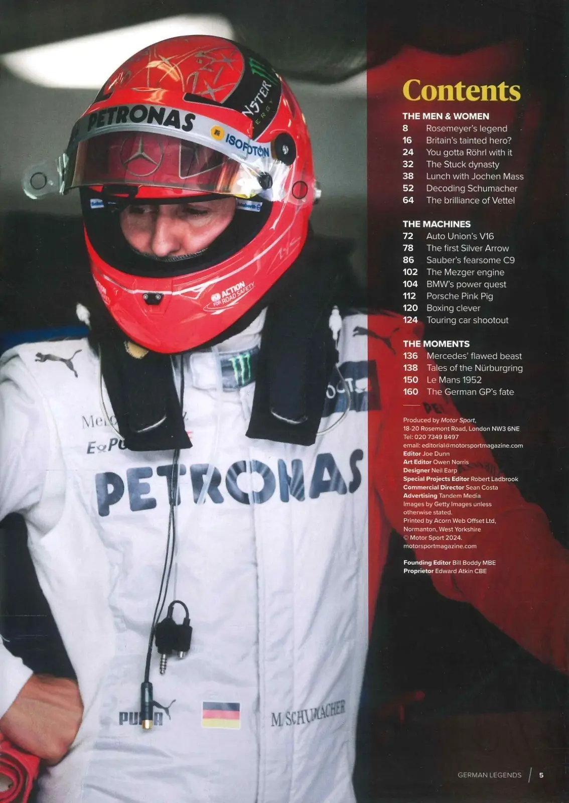 Motor Sport Magazine: German Legends, Porsche, Mercedes, Collectors Ed. 2024 - image 2 | Free standard UK delivery included | Discount Quality Products