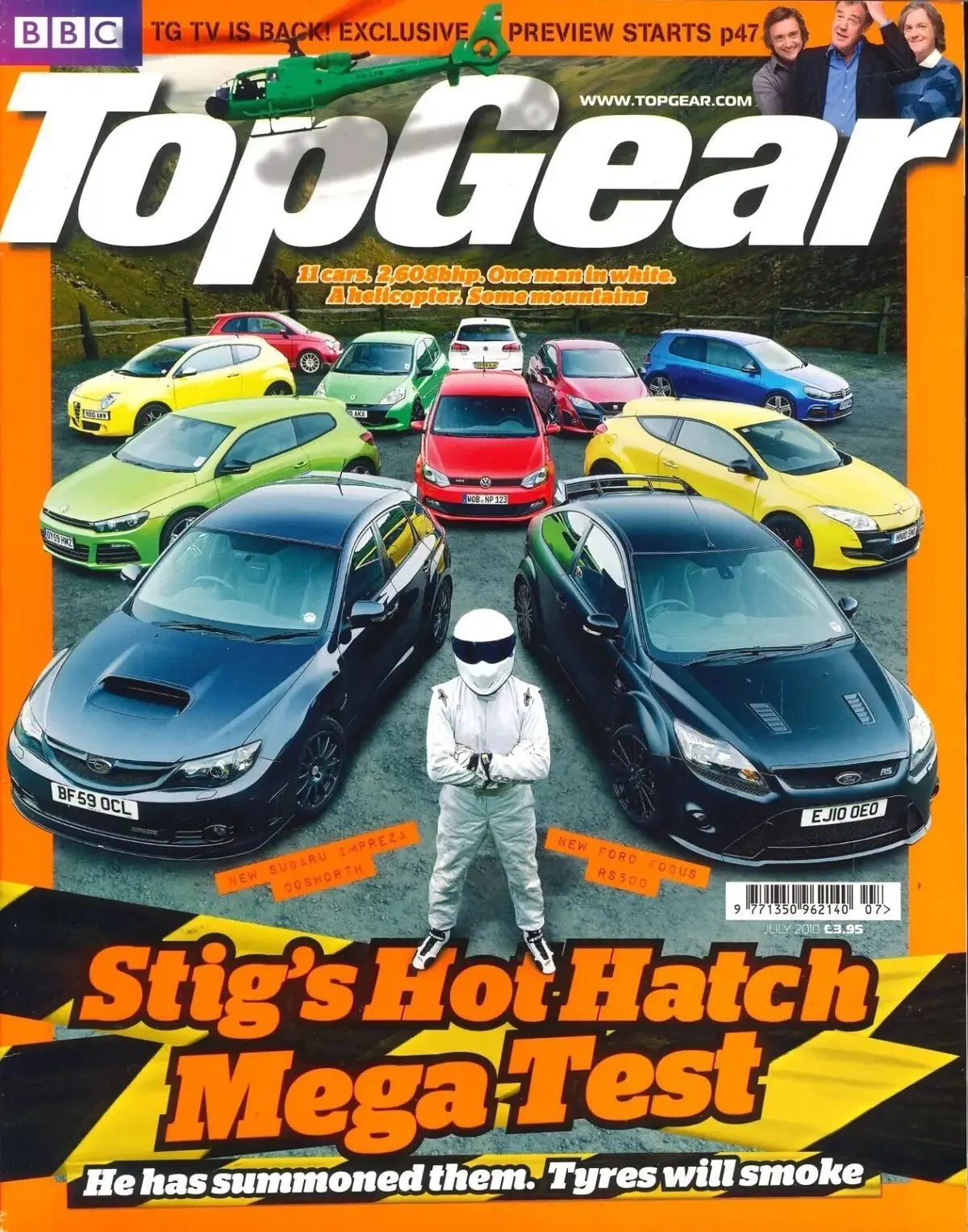 BBC Top Gear Magazine: Issue 206, Porsche 911, Citroen C4, Ford Focus, July 2010