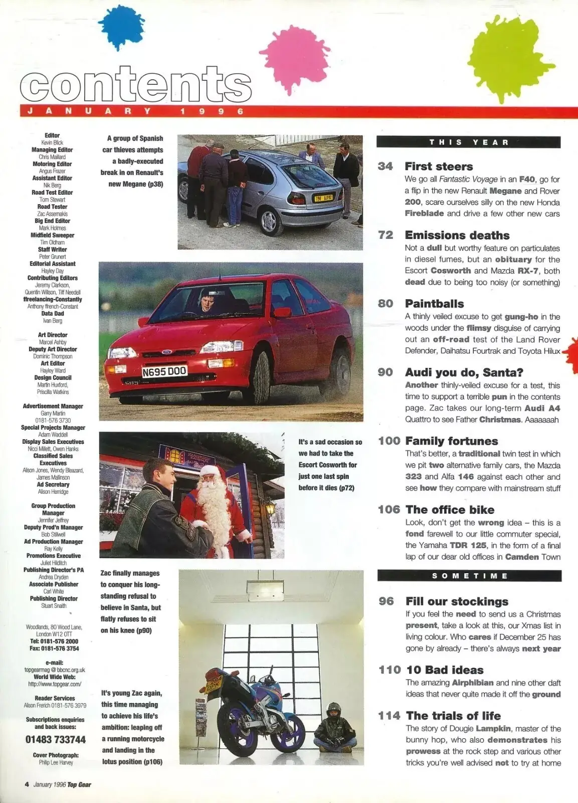 BBC Top Gear Magazine Issue #28, Rover 200, Renault Megane, Mazda RX-7, Jan 1996 - image 2 | Free standard UK delivery included | Discount Quality Products